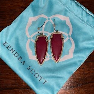 Kendra Scott Arrowhead Earrings Jade